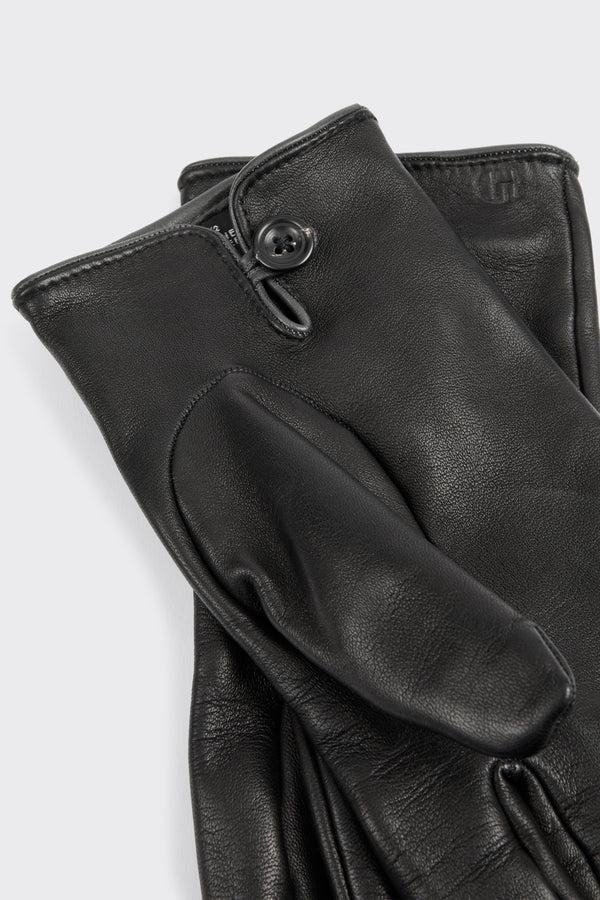 gieves & hawkes Maclean Leather Glove Black