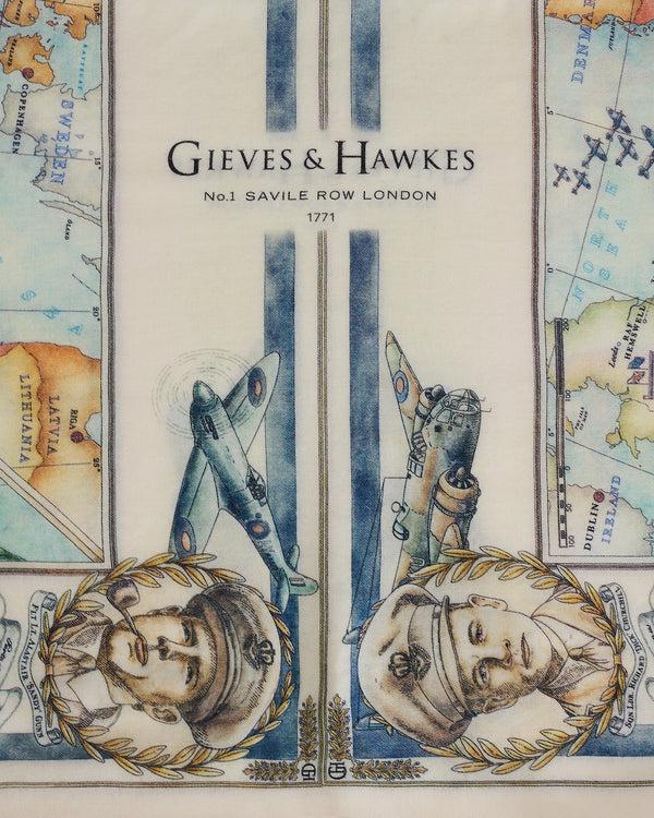 Gieves & Hawkes McCallum Great Escape Map Scarf