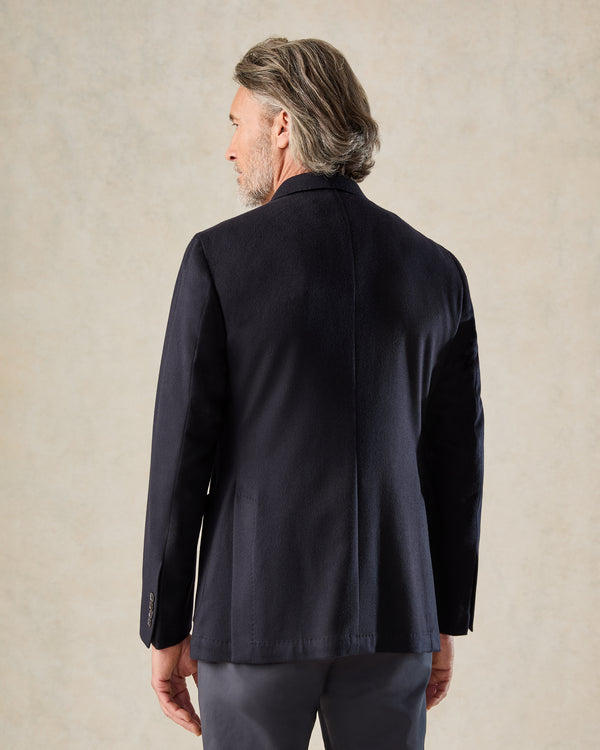 Gieves & Hawkes Monro Cashmere Blazer Navy