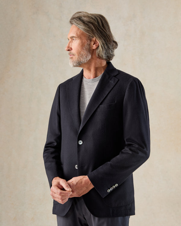 gieves & hawkes Monro Cashmere Blazer Navy