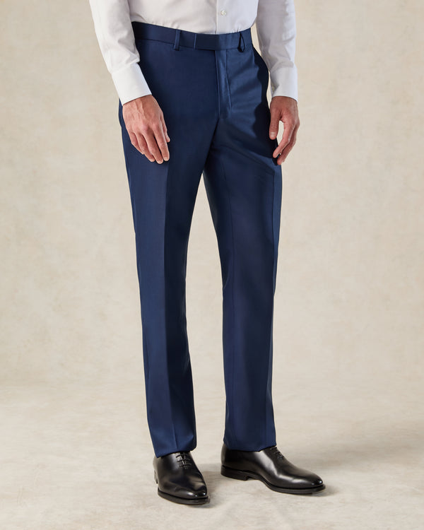 Gieves & Hawkes Seymour Blue Wool Twill Suit