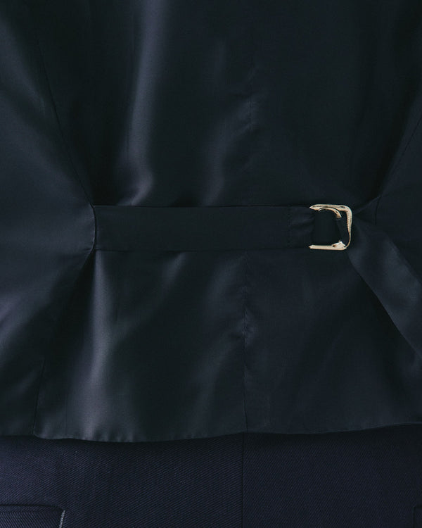 Gieves & Hawkes Seymour Twill Waistcoat Blue