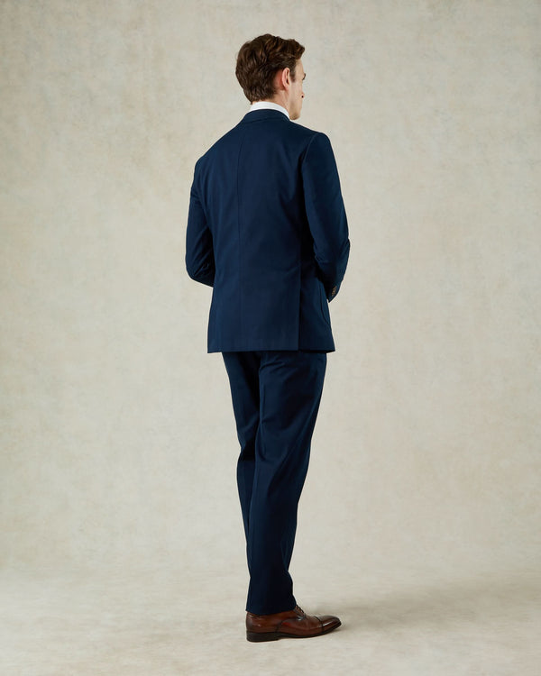 Gieves & Hawkes Stanley Cotton & Cashmere Suit Navy