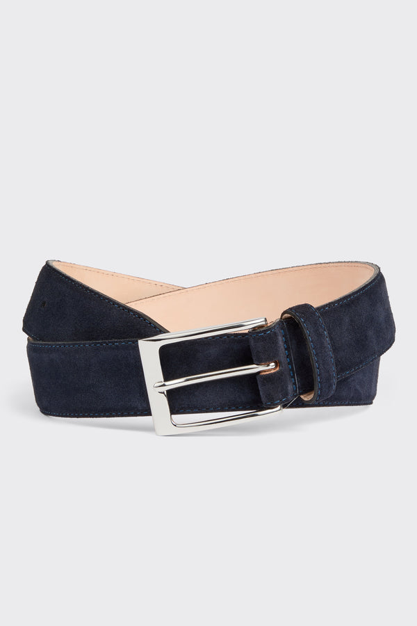 gieves & hawkes Theed Belt Suede Navy