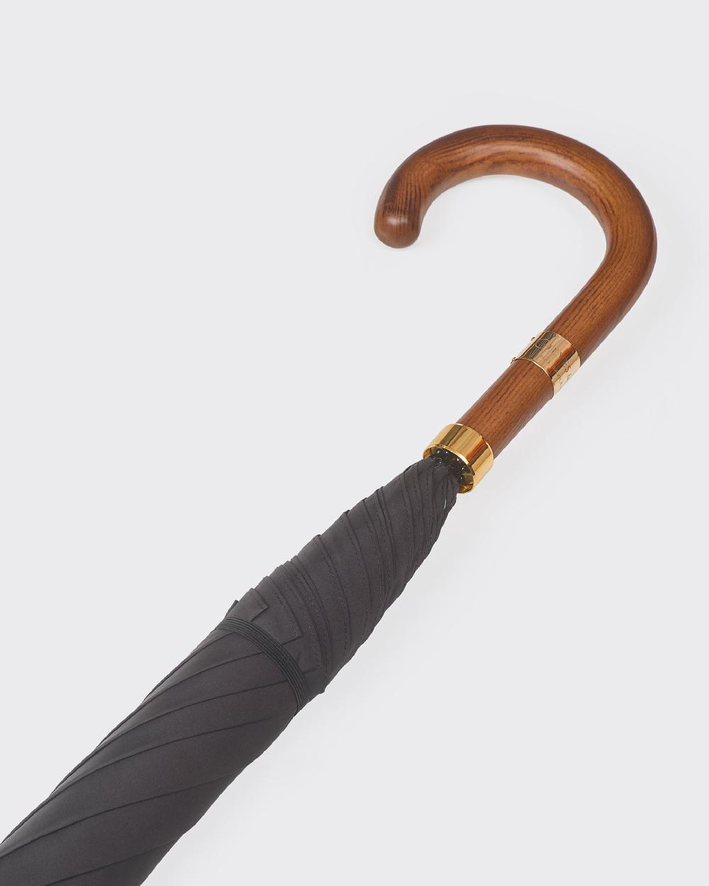 Gieves & Hawkes Gieves & Hawkes X Bellerby & Co Globemakers Print Umbrella With Wooden Handle