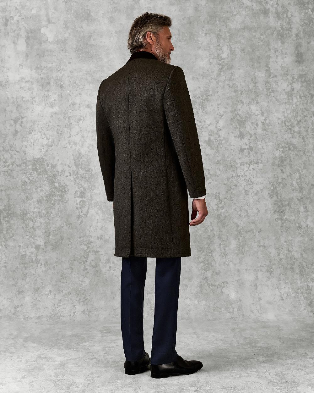 Gieves & Hawkes Hall Water Repellent Covet Coat Khaki