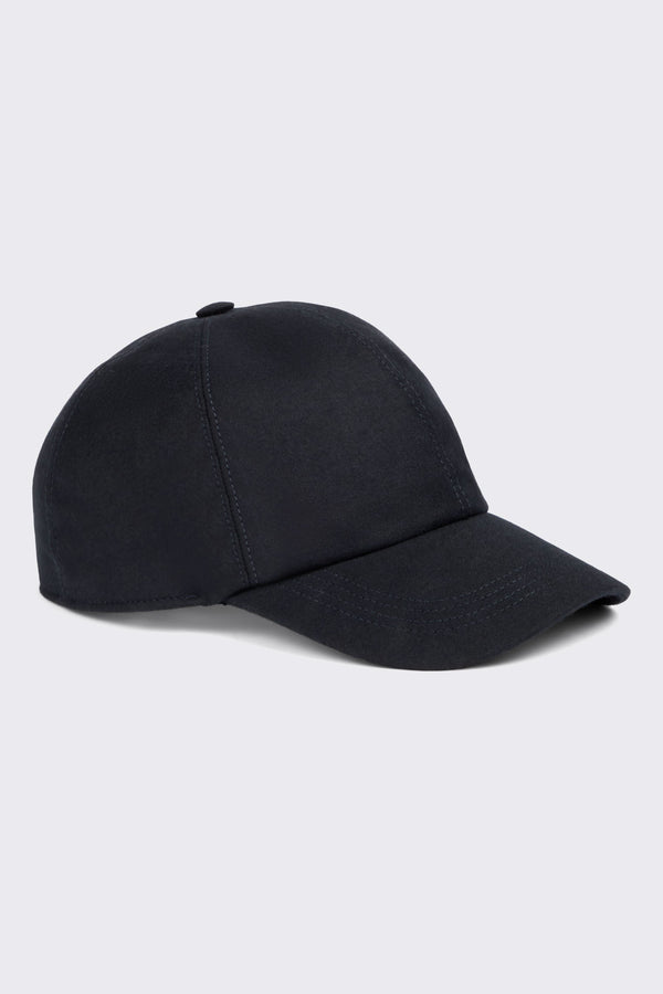 gieves & hawkes Hooper Wool & Cashmere Baseball Cap Navy