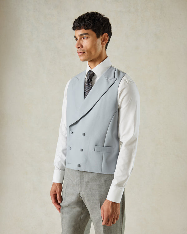 gieves & hawkes Nicholson Double Breasted Waistcoat Grey