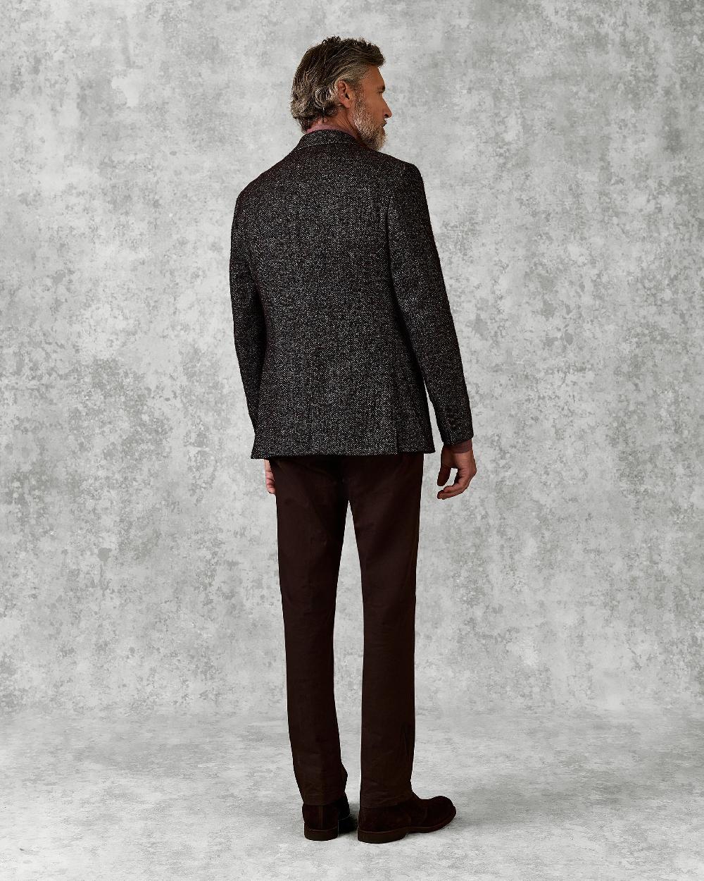 Gieves & Hawkes Poynter Wool & Alpaca Herringbone Blazer