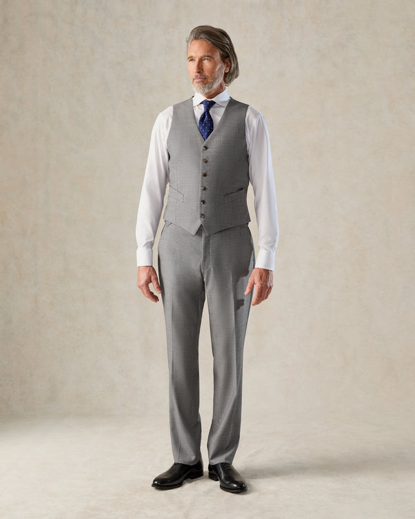 Gieves & Hawkes Torlese Single Breasted Virgin Wool Morning Suit Grey