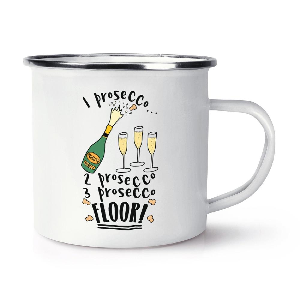 gift base 1 2 3 Prosecco Floor Retro Enamel Mug Cup