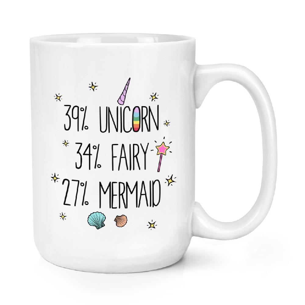 gift base 39% Unicorn 34% Fairy 27% Mermaid 15oz Large Mug Cup
