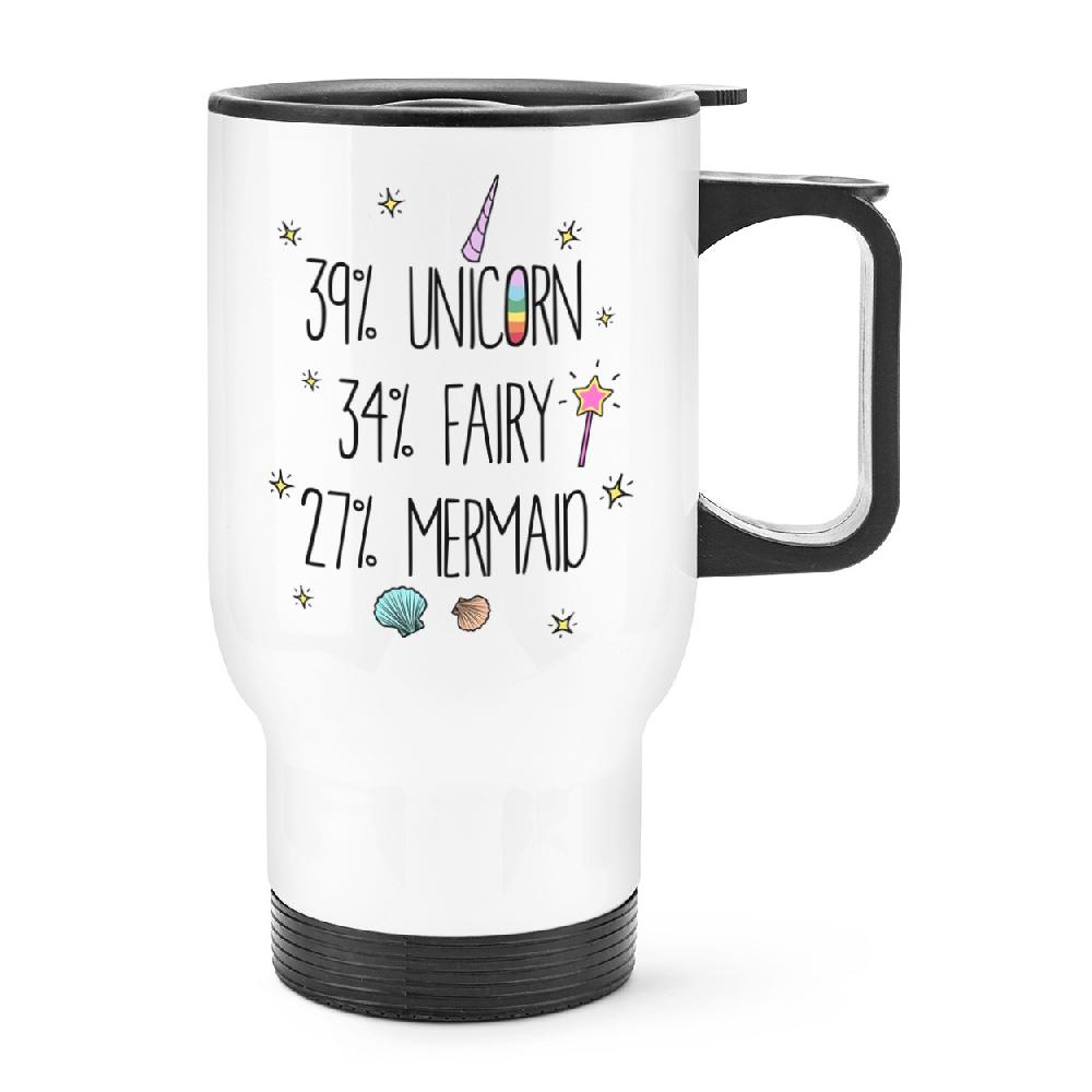 gift base 39% Unicorn 34% Fairy 27% Mermaid Travel Mug Cup With Handle