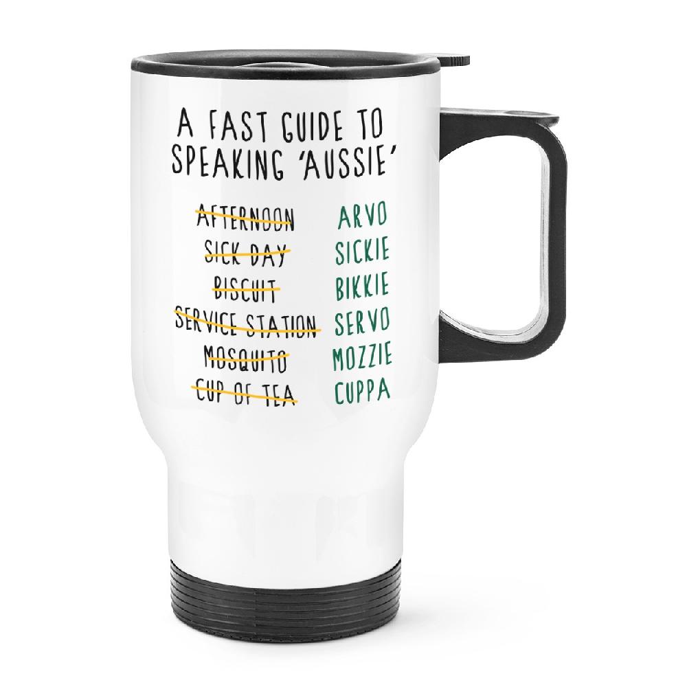 gift base A Fast Guide To Speaking Aussie Travel Mug Cup With Handle