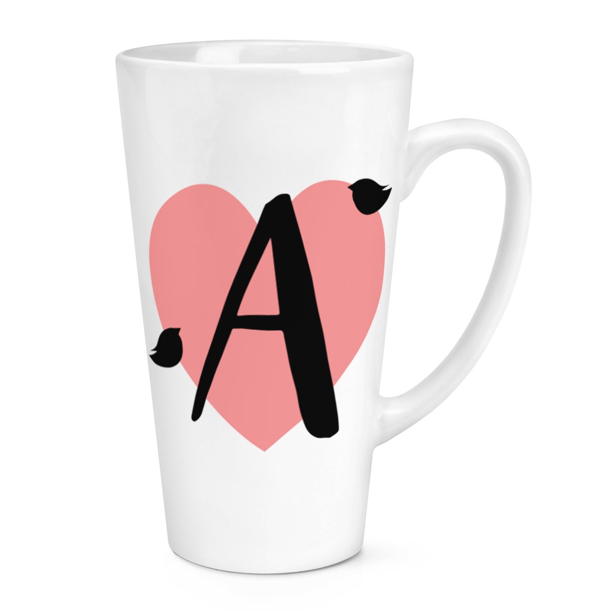 gift base A Heart Alphabet 17oz Large Latte Mug Cup