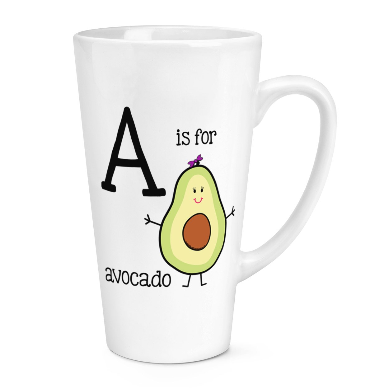 gift base A Is For Avocado 17oz Large Latte Mug Cup