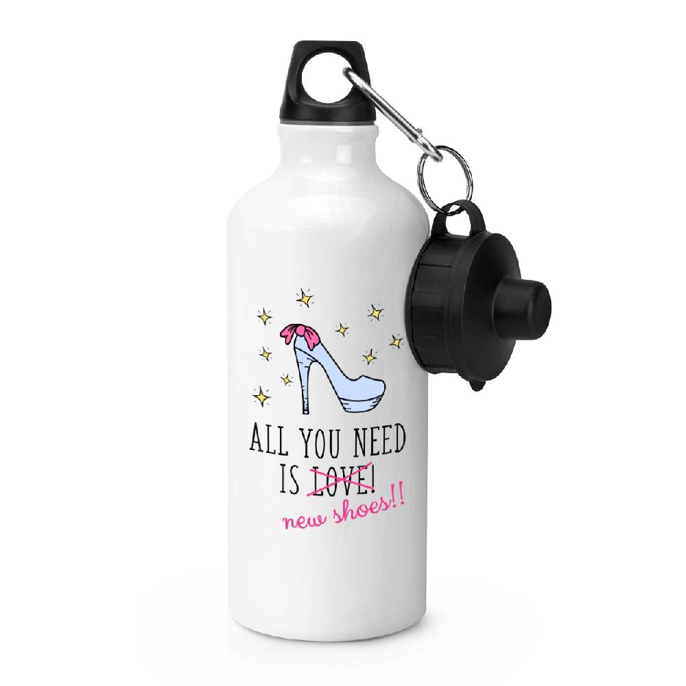 gift base All You Need Is Love New Shoes Sports Bottle