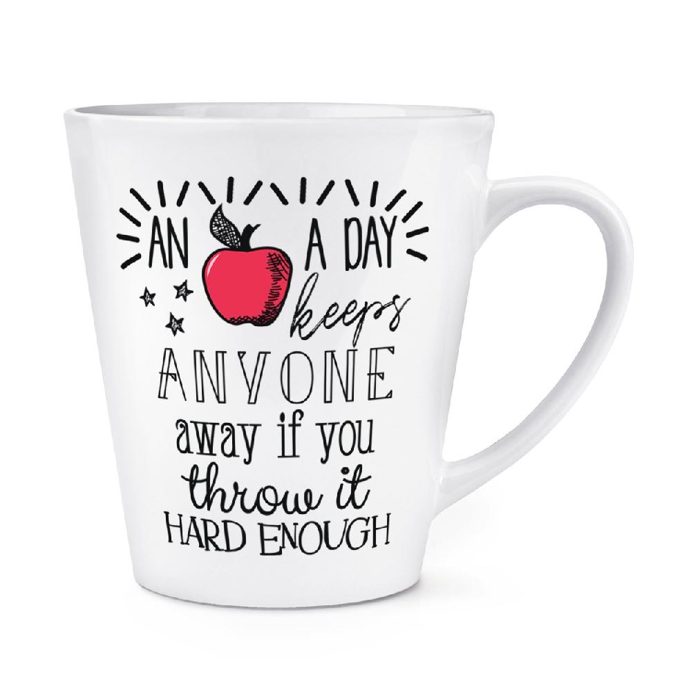 gift base An Apple A Day Keeps Anyone Away 12oz Latte Mug Cup