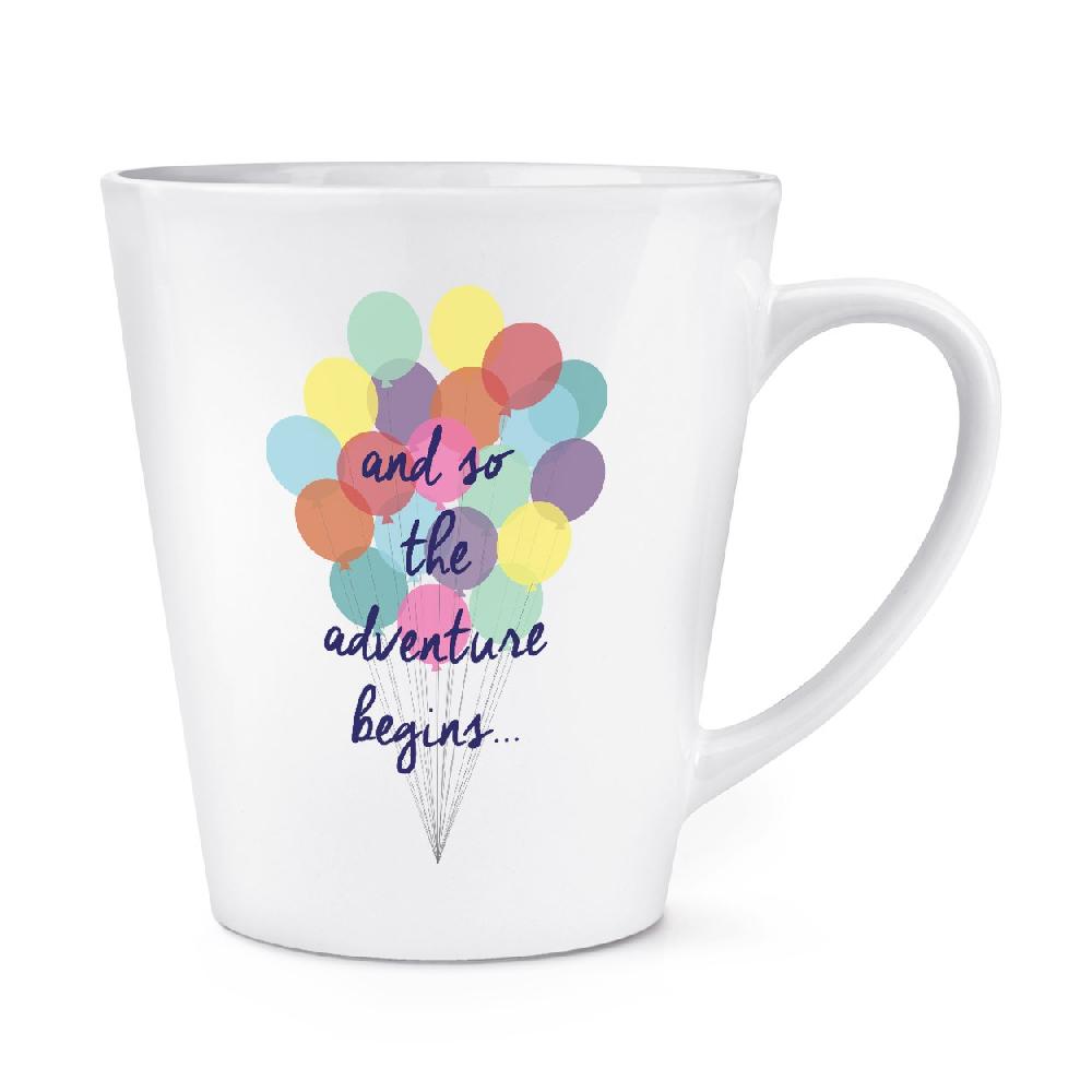 gift base And So The Adventure Begins 12oz Latte Mug Cup
