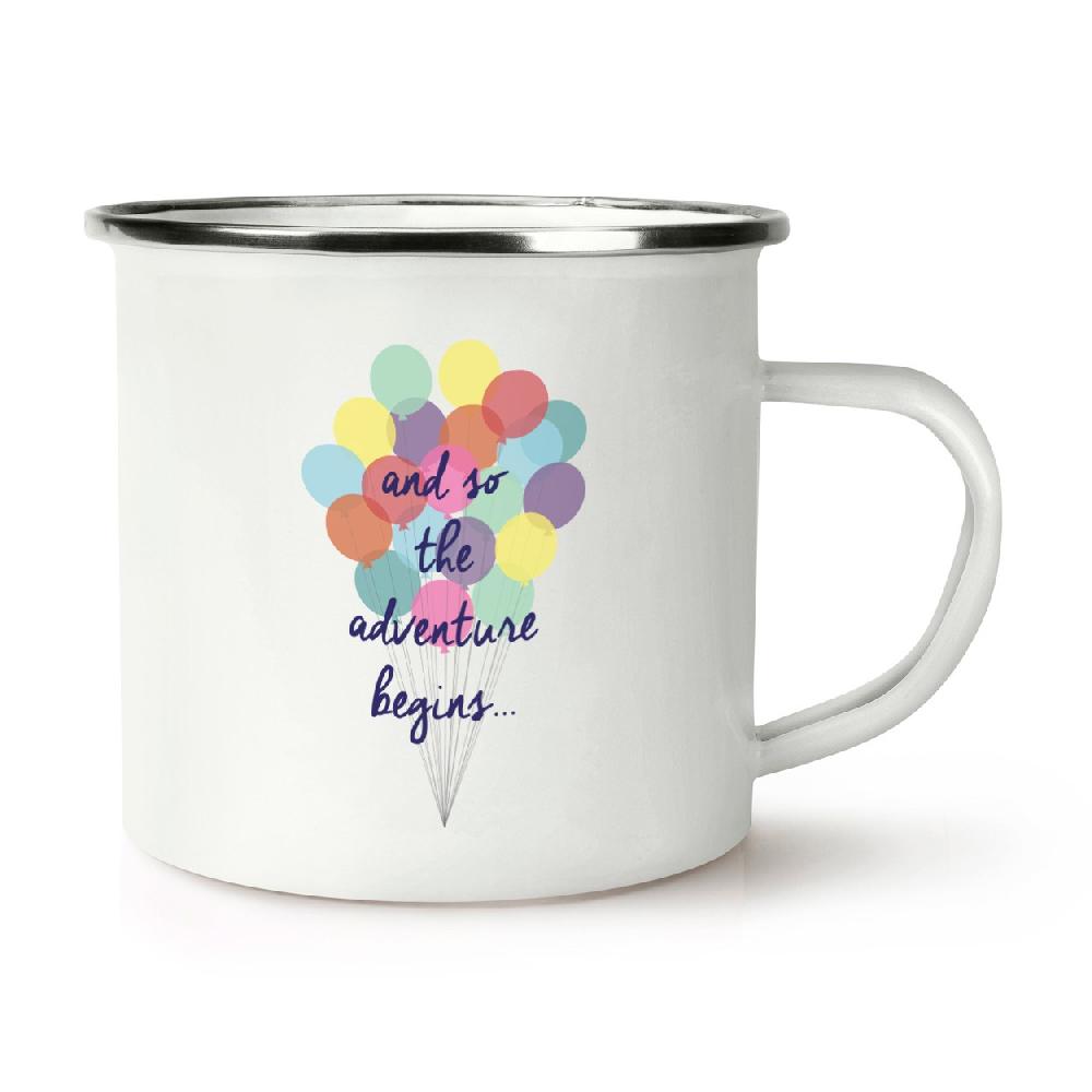 gift base And So The Adventure Begins Retro Enamel Mug Cup