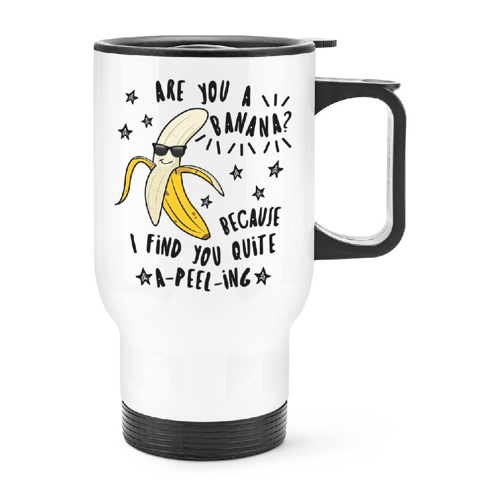 gift base Are You A Banana I Find You Quite Apeeling Travel Mug Cup With Handle