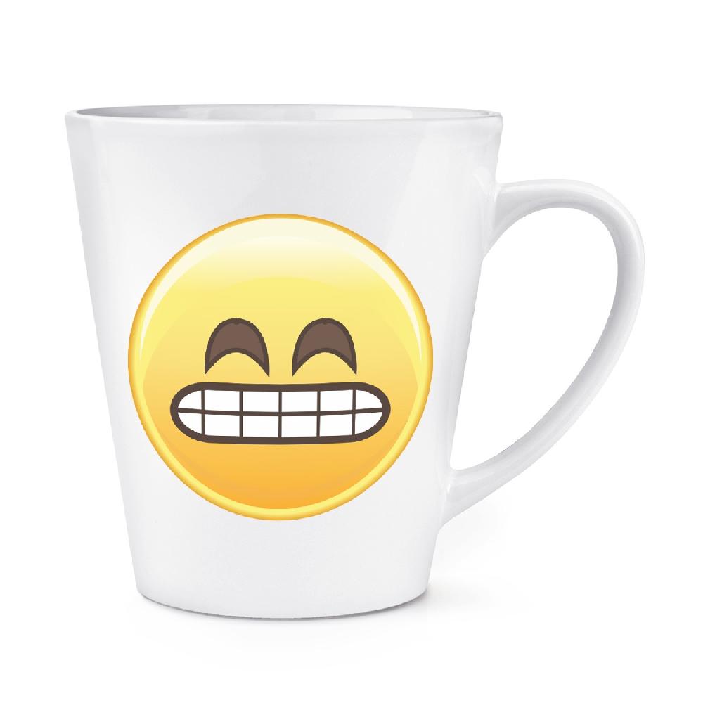 gift base Awkward Teeth Face Emoji 12oz Latte Mug Cup