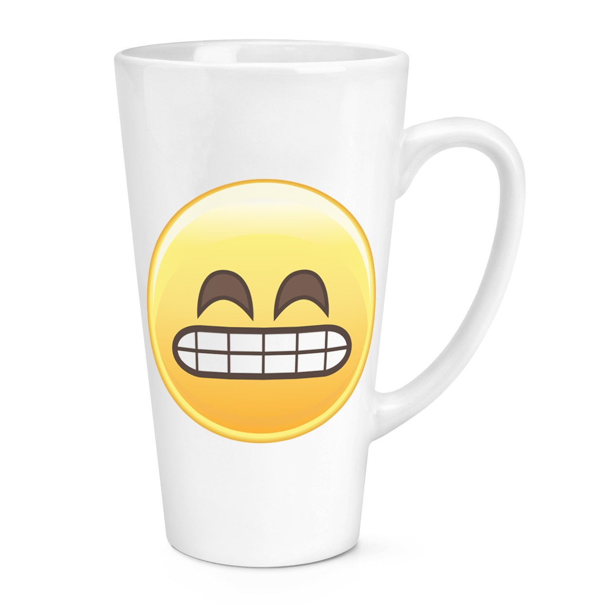gift base Awkward Teeth Face Emoji 17oz Large Latte Mug Cup