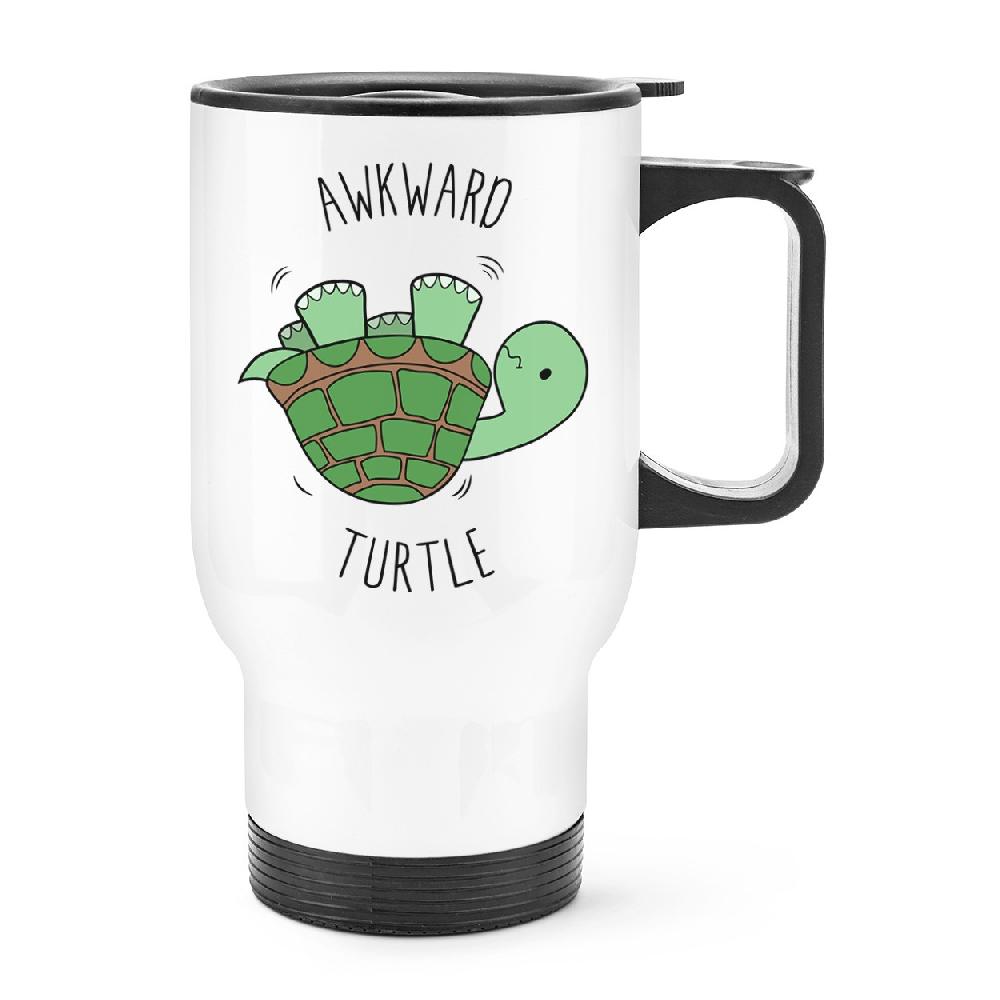 gift base Awkward Turtle Travel Mug Cup With Handle