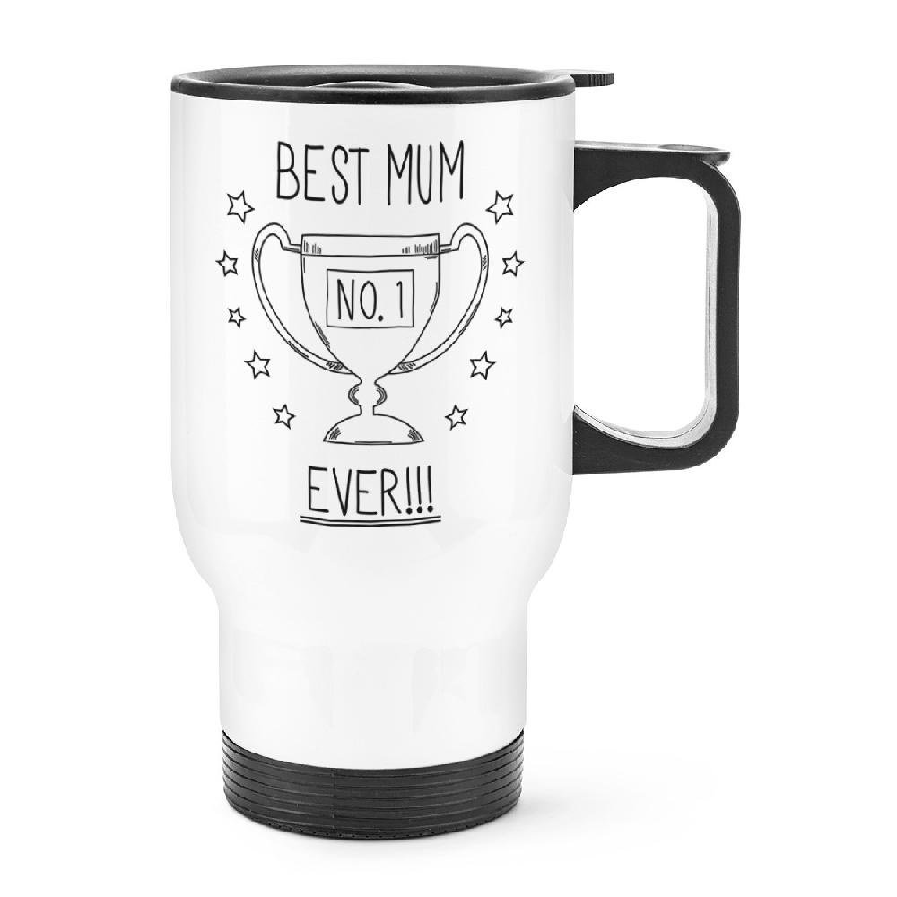gift base Best Mum Ever No.1 Travel Mug Cup With Handle