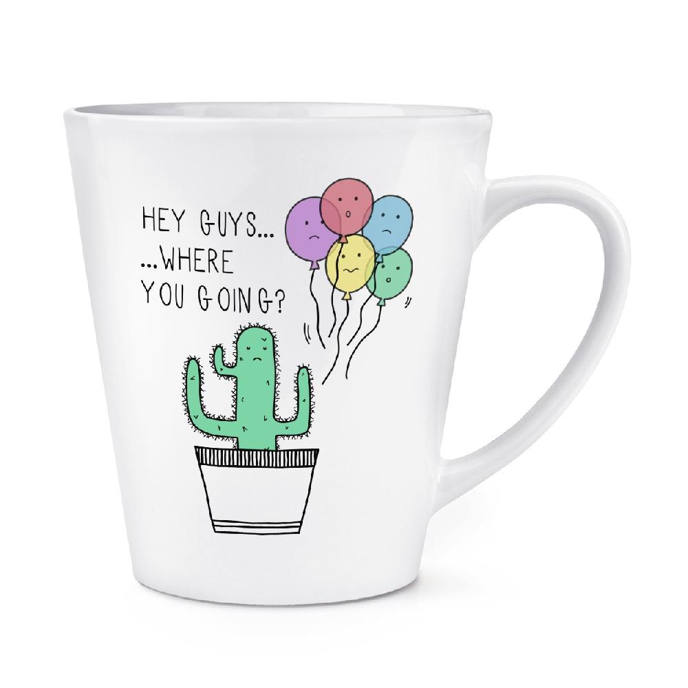 gift base Cactus Hey Guys Where Are You Going 12oz Latte Mug Cup