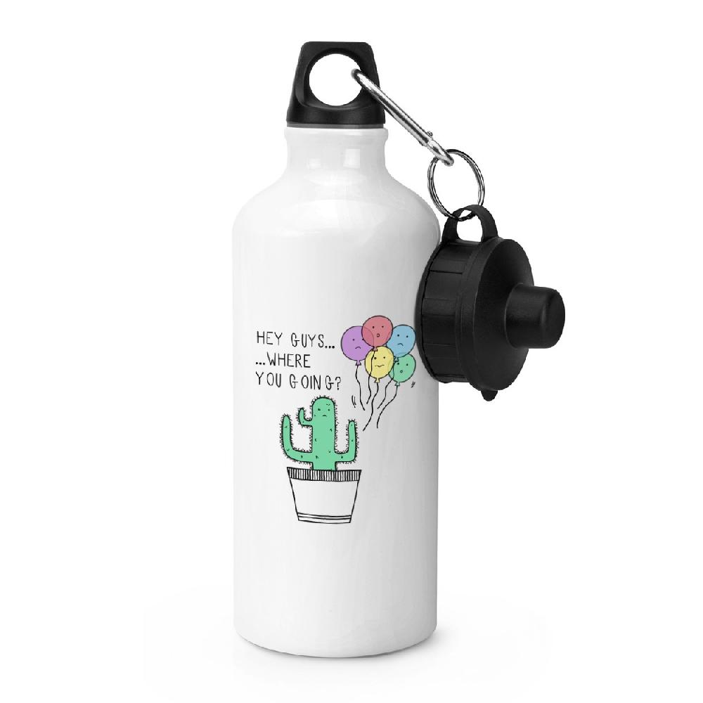 gift base Cactus Hey Guys Where Are You Going Sports Bottle
