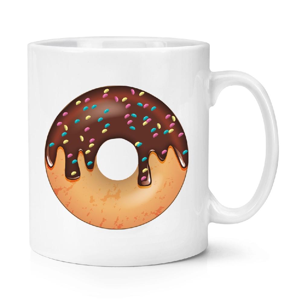gift base Chocolate Sprinkled Glazed Doughnut 10oz Mug Cup