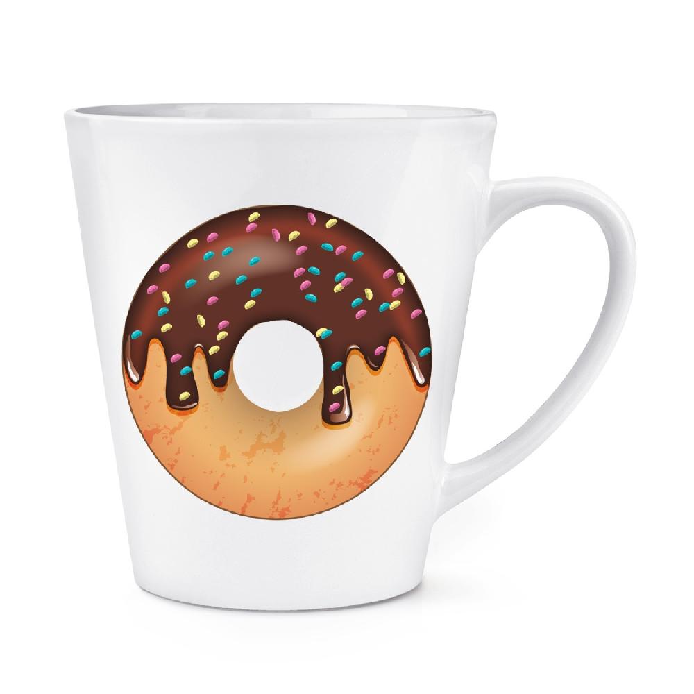 gift base Chocolate Sprinkled Glazed Doughnut 12oz Latte Mug Cup