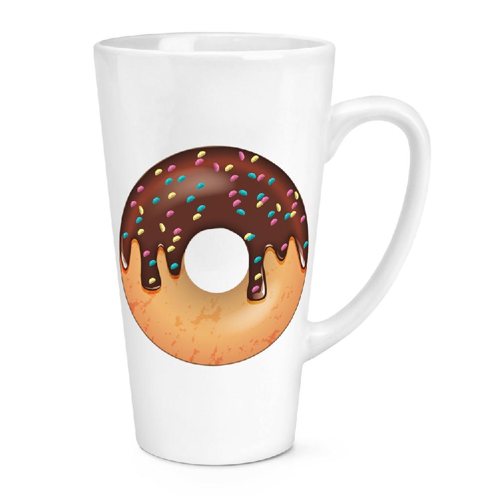 gift base Chocolate Sprinkled Glazed Doughnut 17oz Large Latte Mug Cup