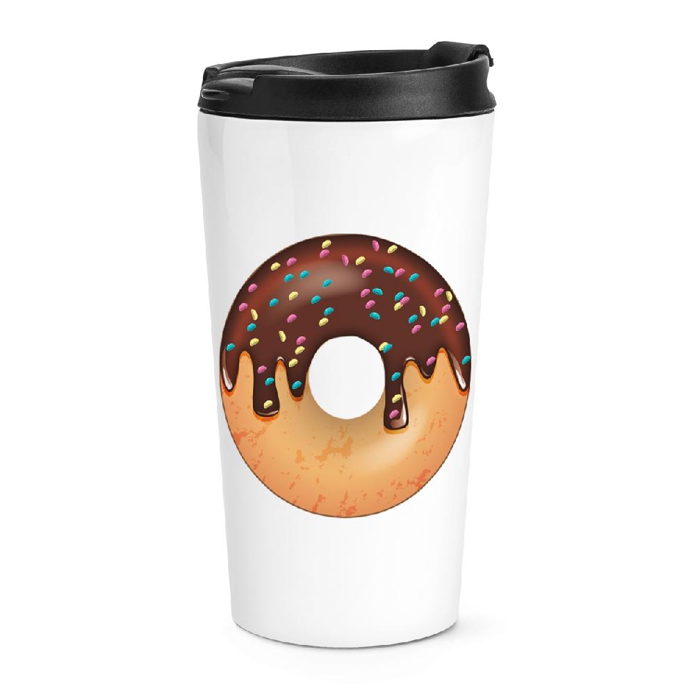 gift base Chocolate Sprinkled Glazed Doughnut Travel Mug Cup