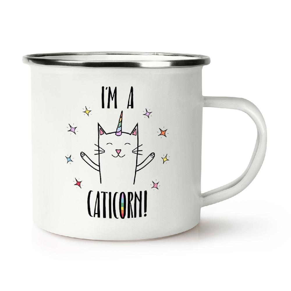 gift base Coco The Rainbow Caticorn Retro Enamel Mug Cup