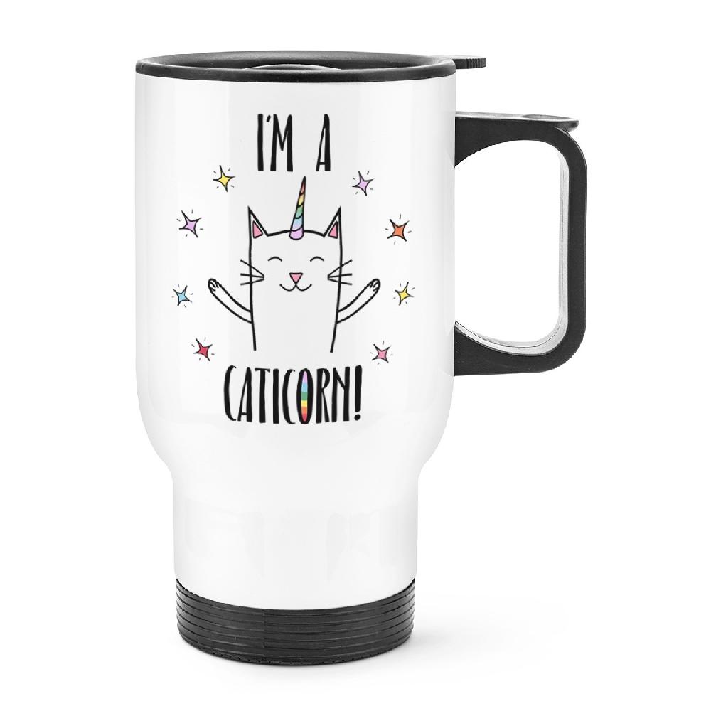 gift base Coco The Rainbow Caticorn Travel Mug Cup With Handle