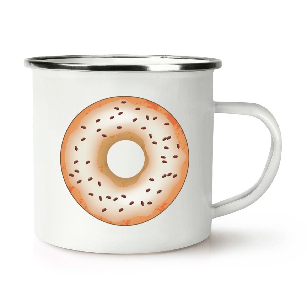 gift base Coffee Glazed Doughnut Donut Retro Enamel Mug Cup