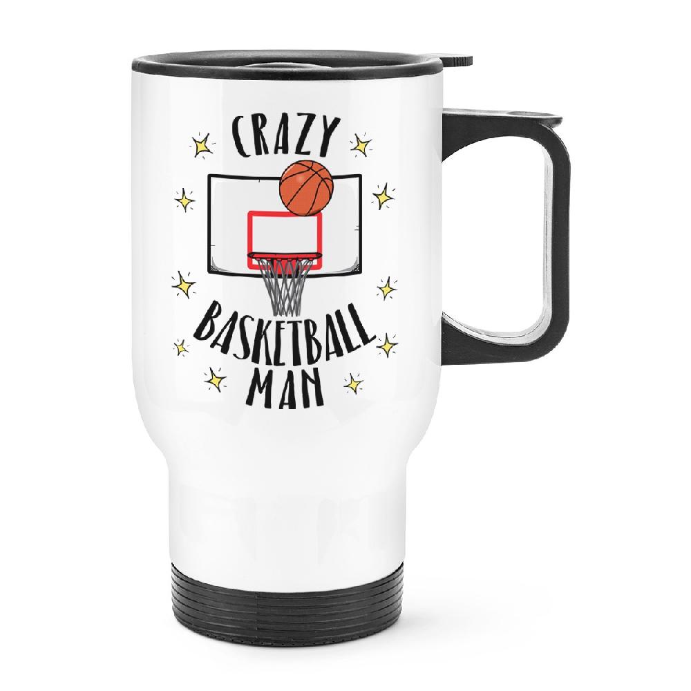 gift base Crazy Basketball Man Travel Mug Cup With Handle