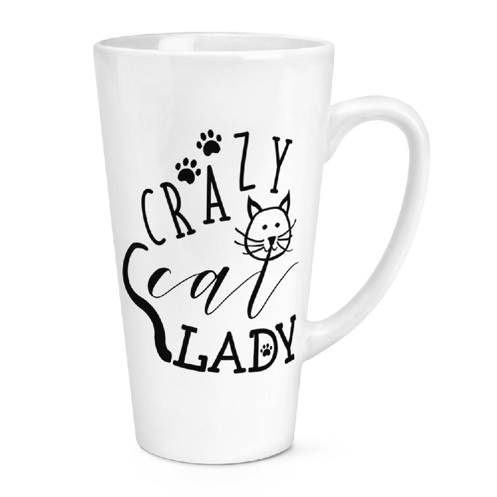 gift base Crazy Cat Lady Paws 17oz Large Latte Mug Cup