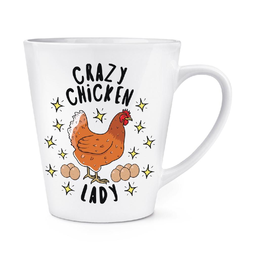 gift base Crazy Chicken Lady Stars 12oz Latte Mug Cup
