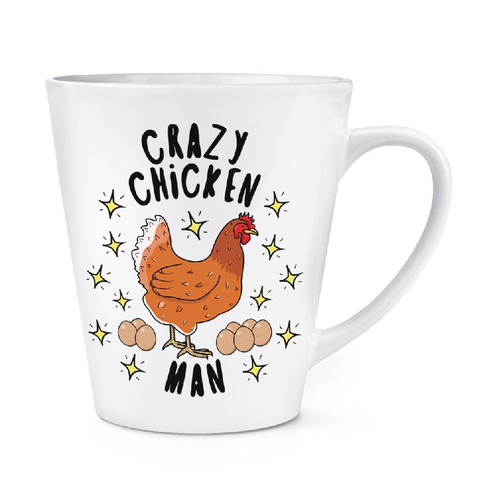gift base Crazy Chicken Man Stars 12oz Latte Mug Cup