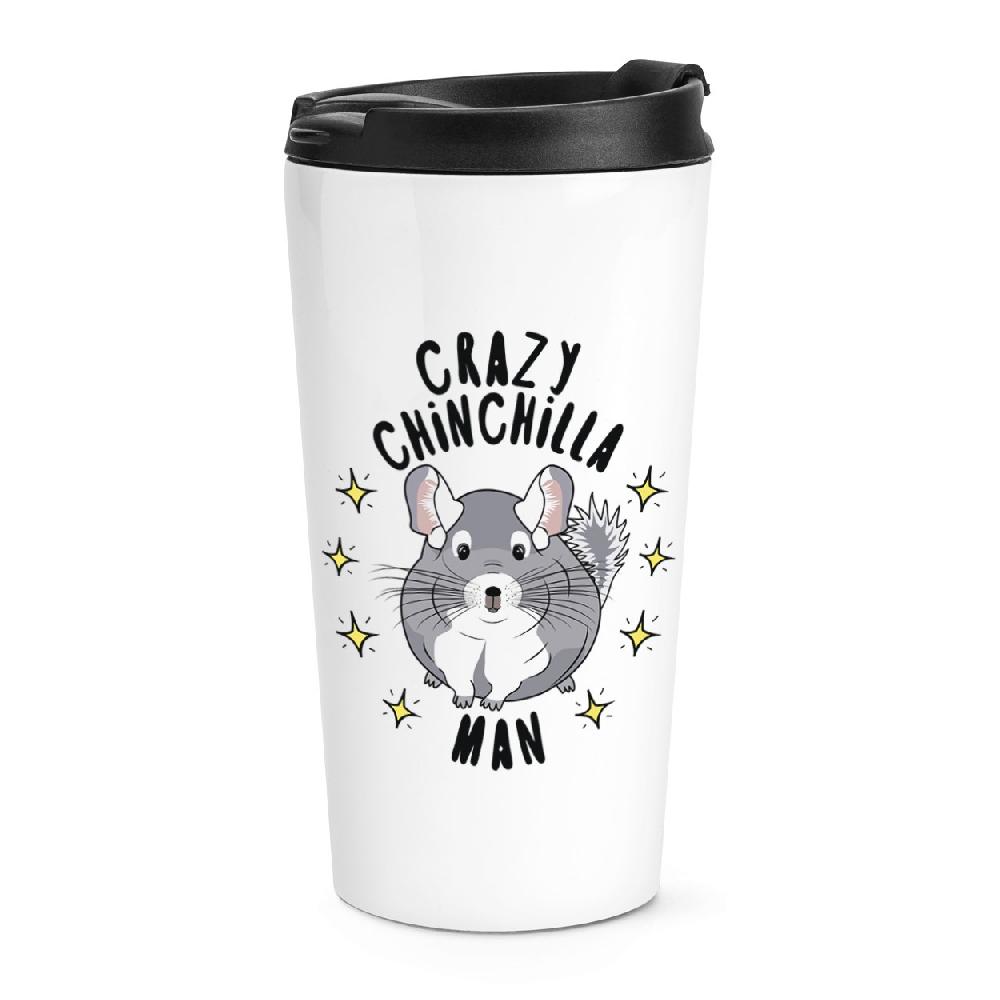 gift base Crazy Chinchilla Man Stars Travel Mug Cup