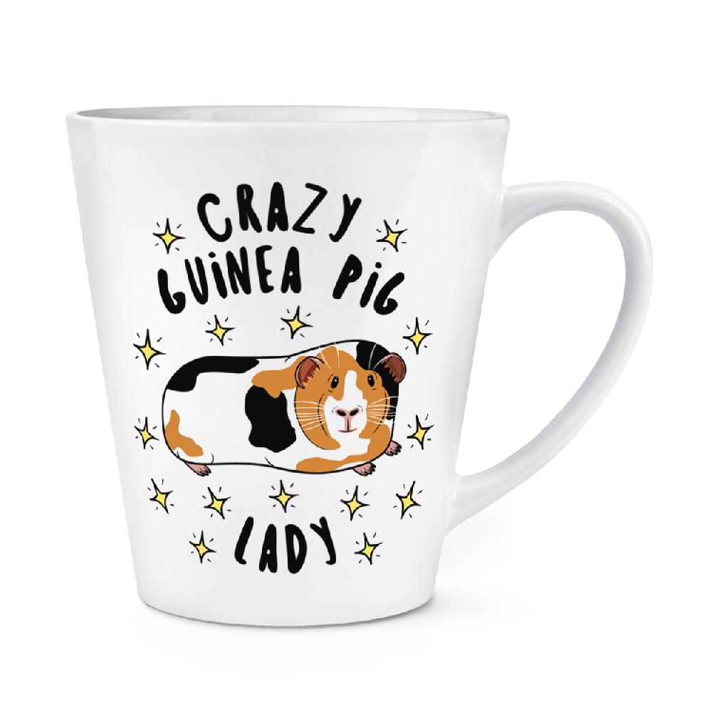gift base Crazy Guinea Pig Lady Stars 12oz Latte Mug Cup