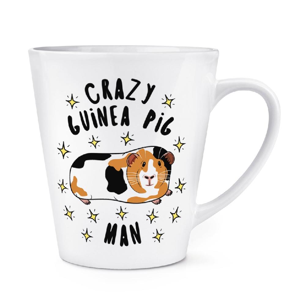 gift base Crazy Guinea Pig Man Stars 12oz Latte Mug Cup
