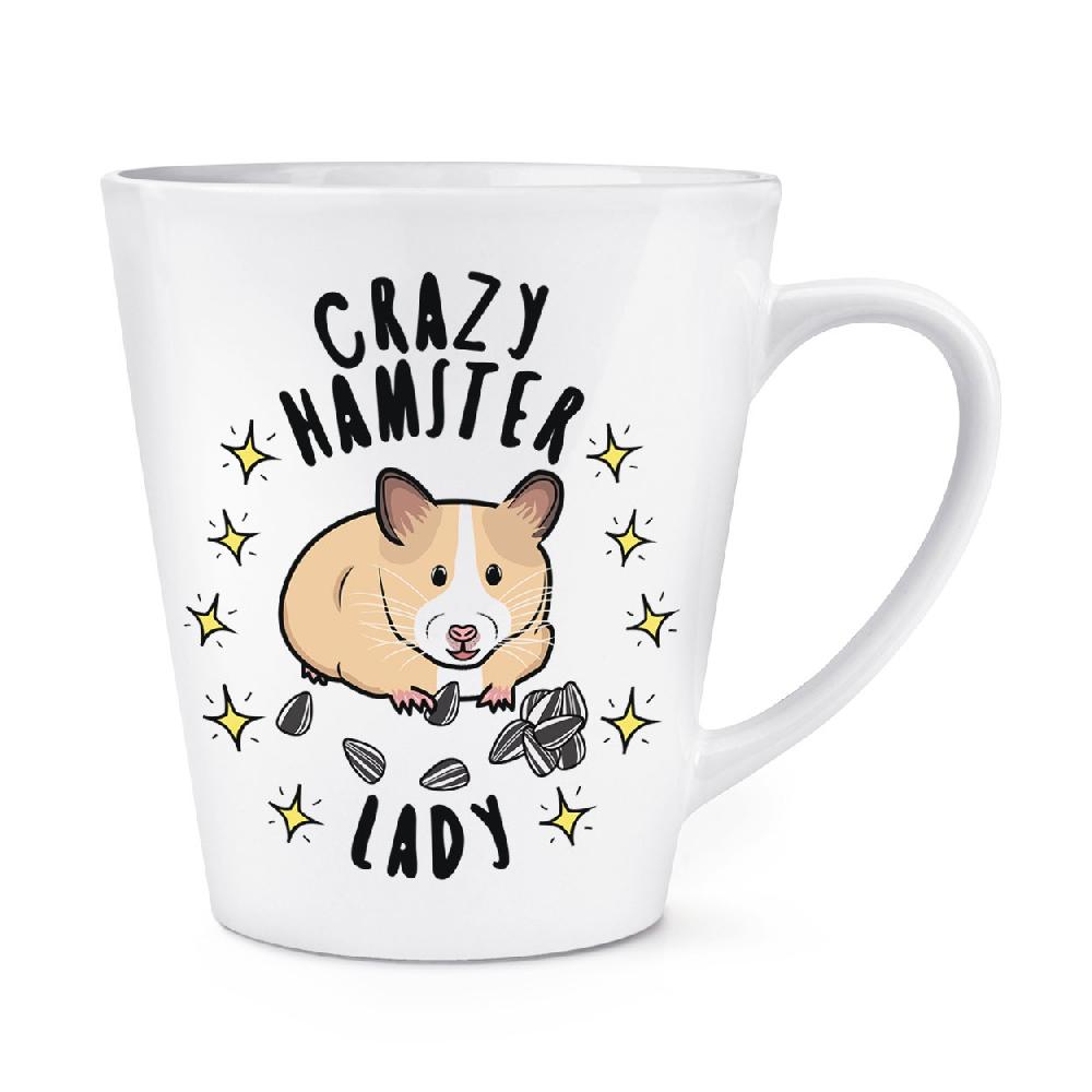 gift base Crazy Hamster Lady Stars 12oz Latte Mug Cup