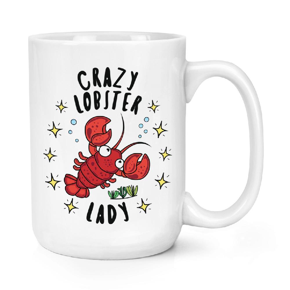 gift base Crazy Lobster Lady Stars 15oz Large Mug Cup