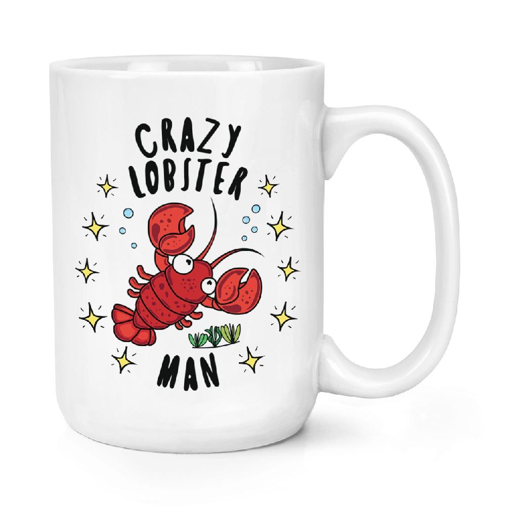 gift base Crazy Lobster Man Stars 15oz Large Mug Cup