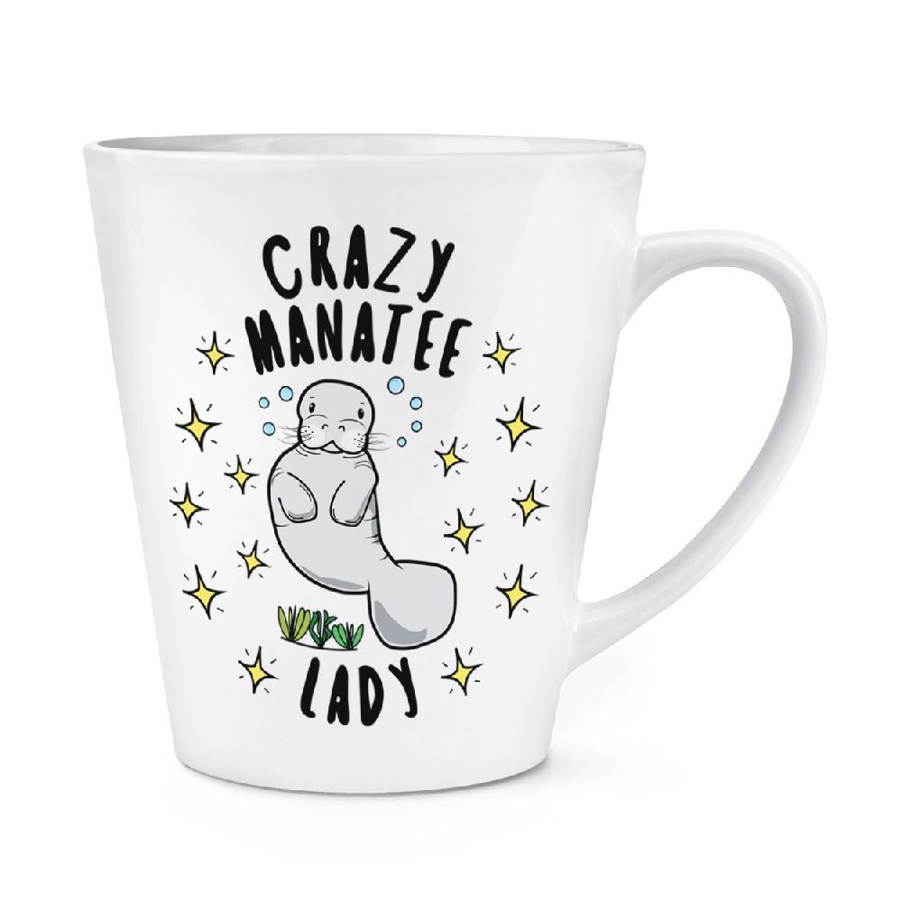 gift base Crazy Manatee Lady Stars 12oz Latte Mug Cup