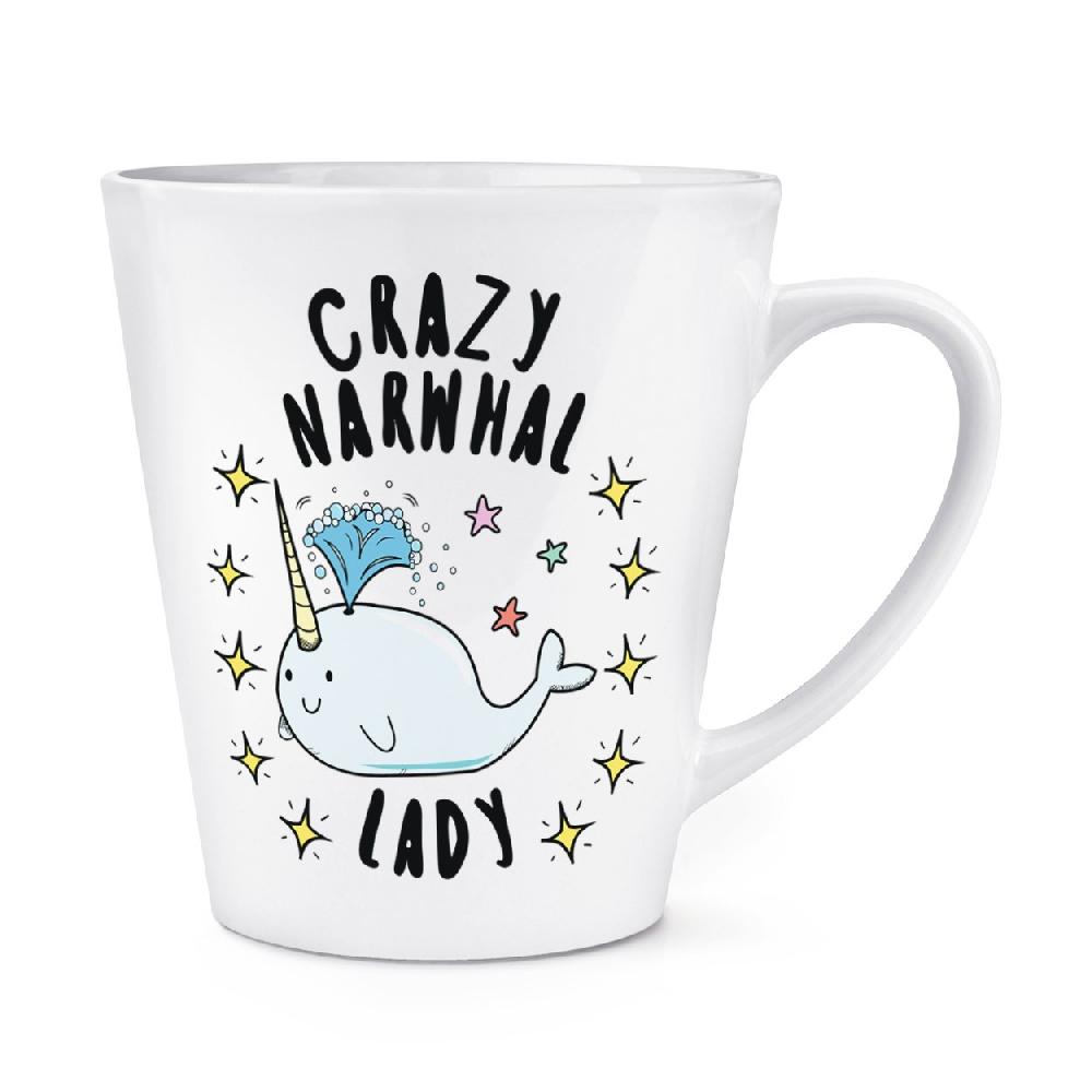gift base Crazy Narwhal Lady Stars 12oz Latte Mug Cup